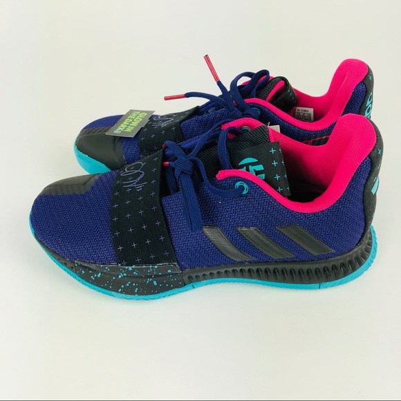 Adidas Harden Vol.3 J Big Kids 5 Shoes Glow Dark - Picture 3 of 7